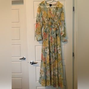 Boho floral maxi dress
